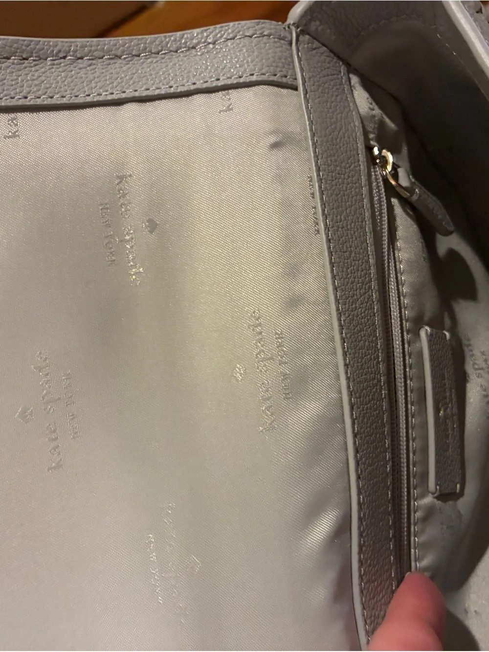 kate spade Gray Suede and Leather Crossbody